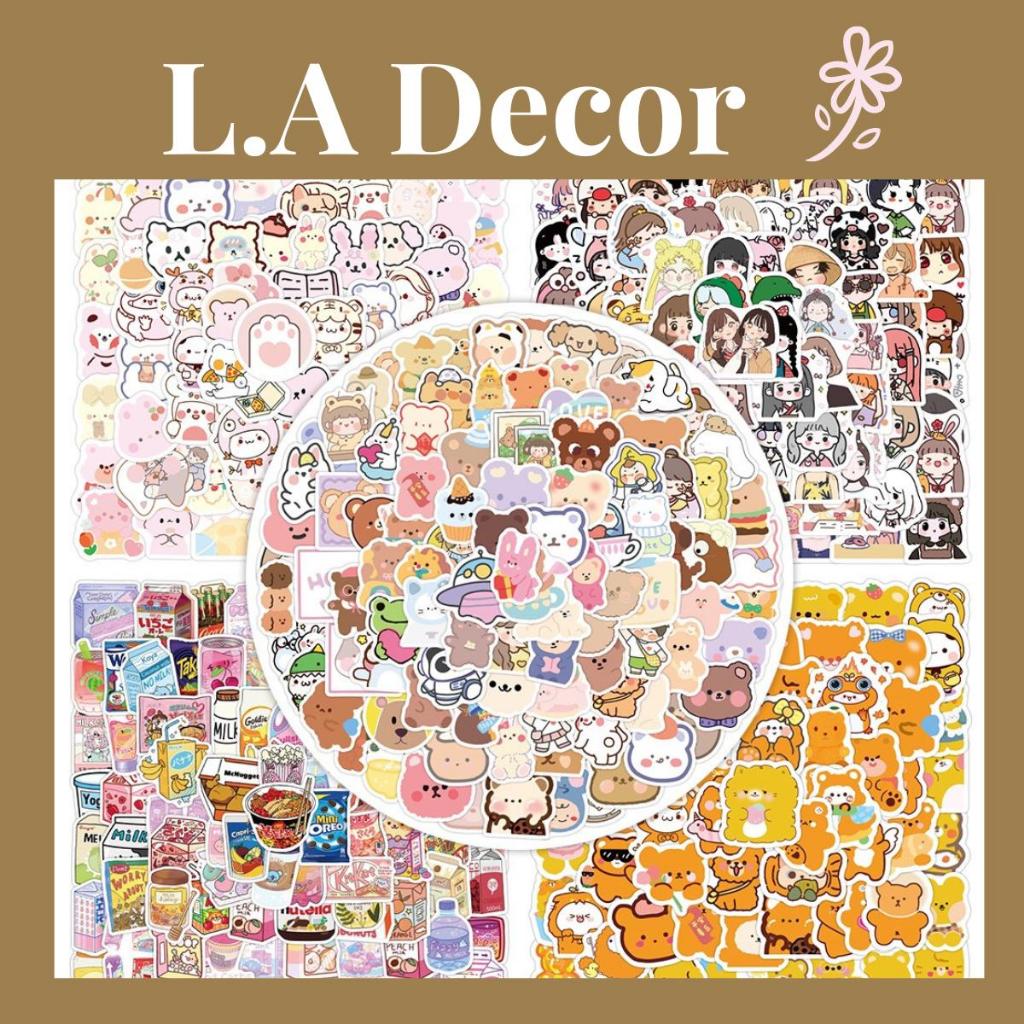 Combo 100 TẤM STICKER Cắt Sẵn Theo Hình Dễ Thương