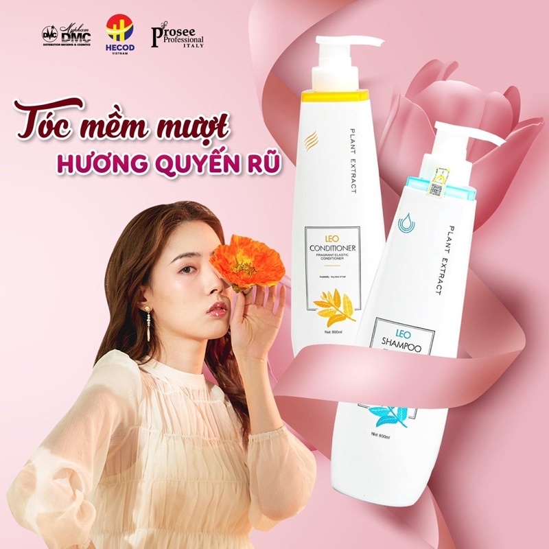 Dầu Gội Cặp PROSEE LEO - Dầu Cặp Chính Hãng, Bộ Gội Xả Dưỡng Chất Thiên Nhiên Phục Hồi Tóc Hư Tổn 800ml