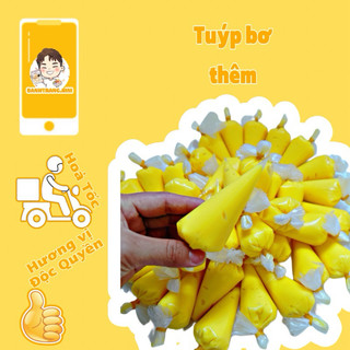 Tuýp bơ ăn kèm với bánh tráng