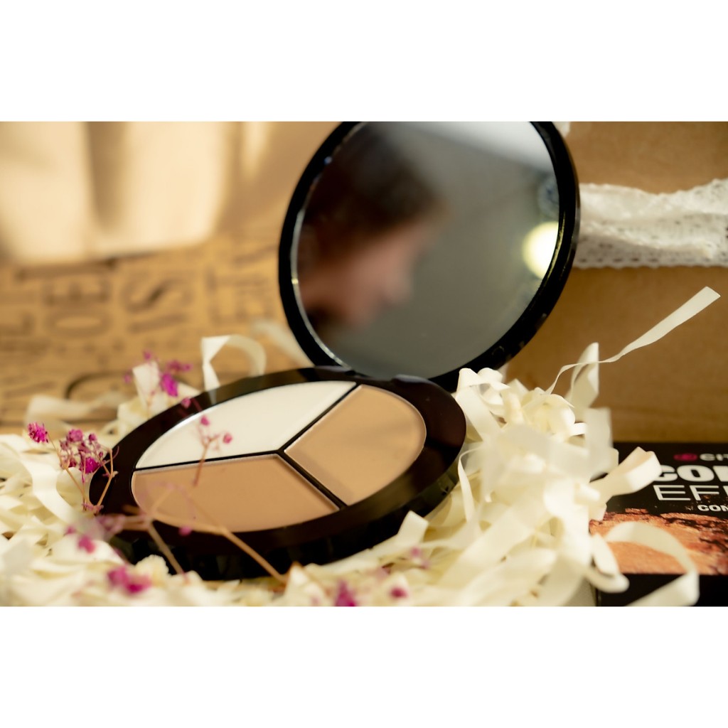 Bảng Tạo Khối Và Highlight City Color Colletction Contour Palette Contour Bronze Highlight (3 Ô)