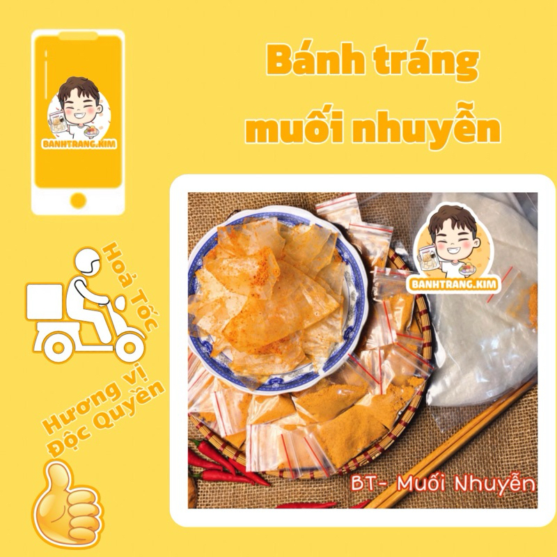 Bánh tráng muối nhuyễn cay