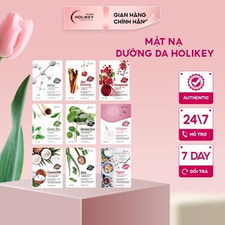 Mặt nạ dưỡng da HOLIKEY Hàn Quốc 25ml, mặt nạ giấy bổ sung collagen dưỡng trắng da cấp ẩm mờ thâm