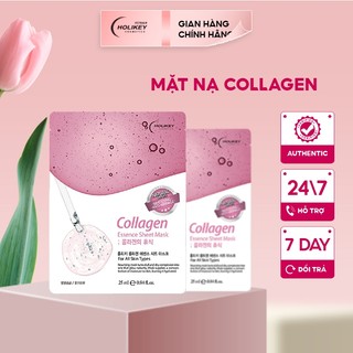 Mặt nạ collagen Holikey Collagen Essence Sheeet Mask 25ml dưỡng trắng, cấp ẩm, chống lão hóa