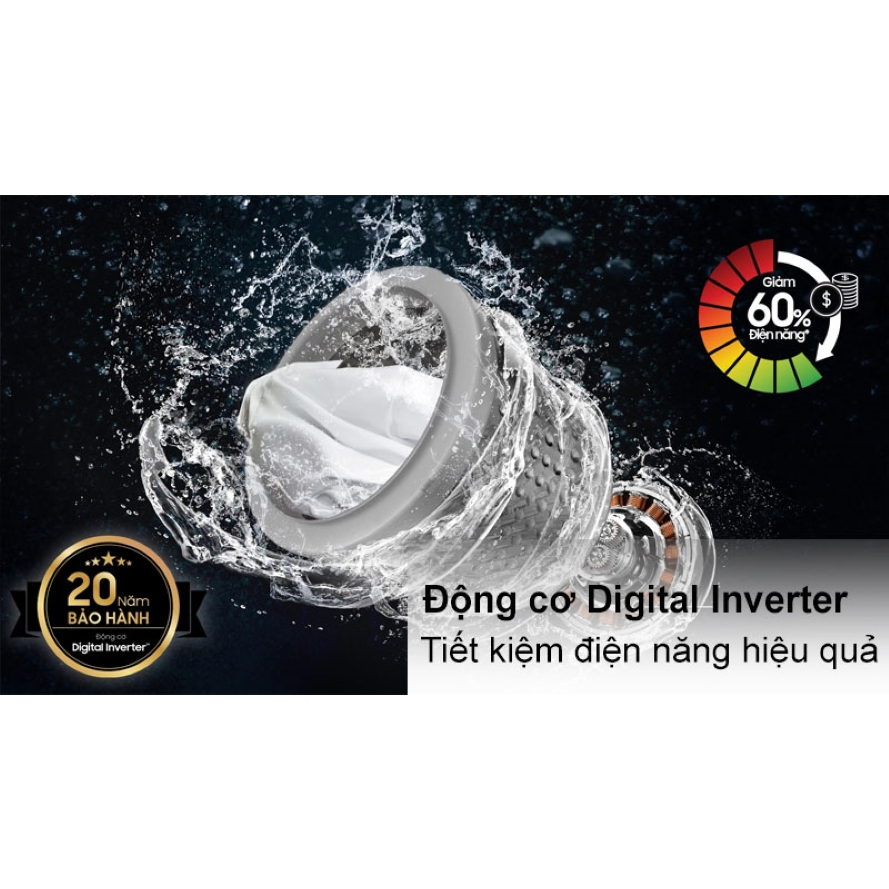 Máy giặt Samsung Inverter 14Kg WA14CG5745BVSV