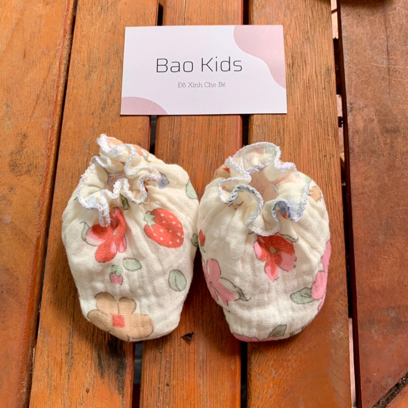 Bao Chân Muslin Mềm mại cho bé sơ sinh. Đủ 10 màu mix