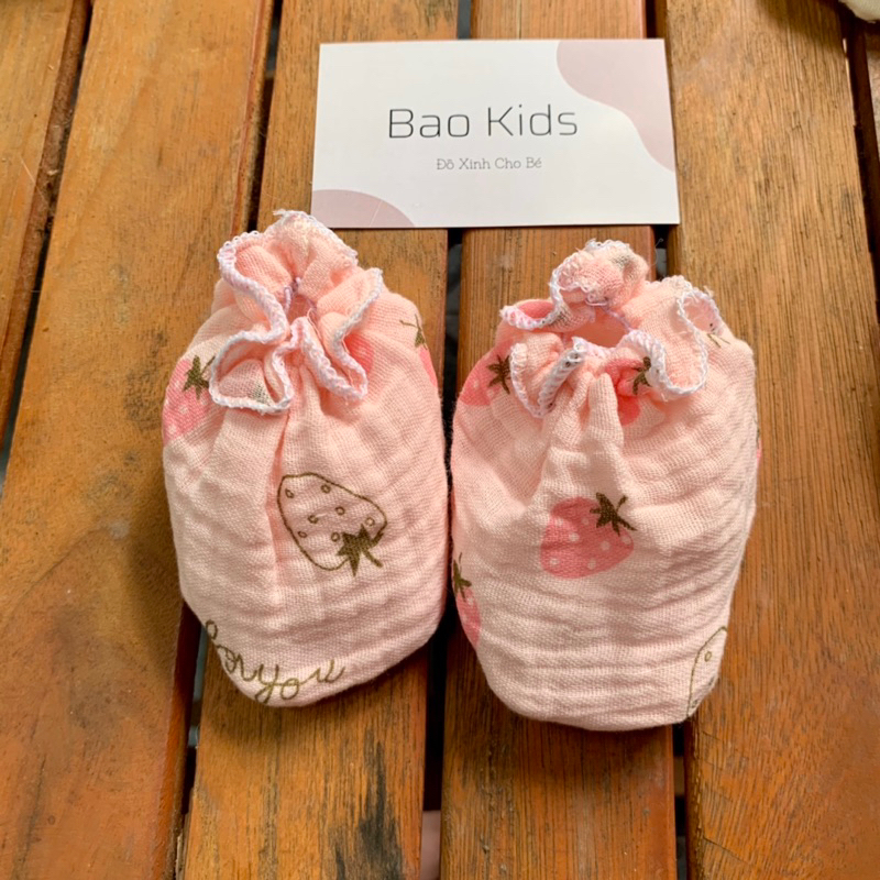 Bao Chân Muslin Mềm mại cho bé sơ sinh. Đủ 10 màu mix