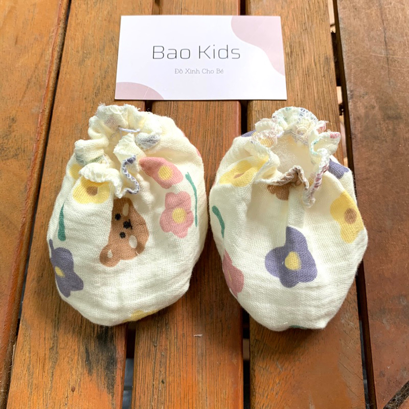 Bao Chân Muslin Mềm mại cho bé sơ sinh. Đủ 10 màu mix