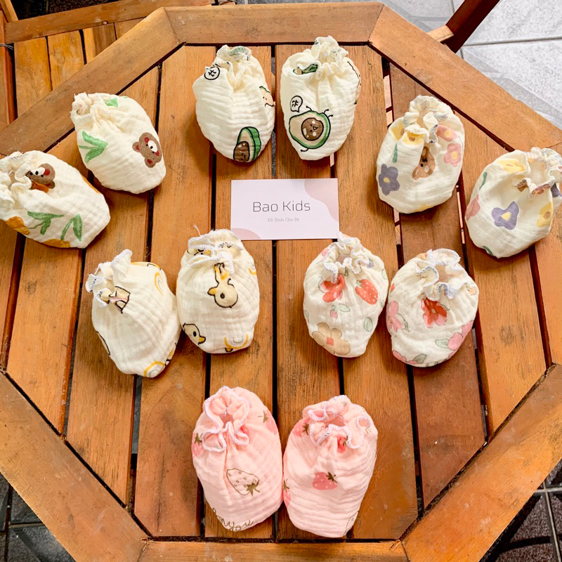 Bố Bao ❤️ Bao Chân Muslin cho bé từ sơ sinh chất đẹp