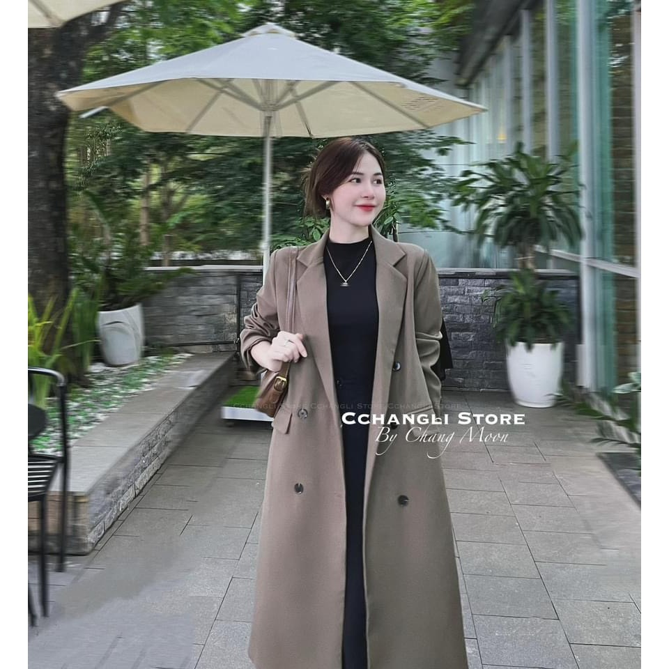 BLAZER DÁNG DÀI 6 CÚC, Mangto