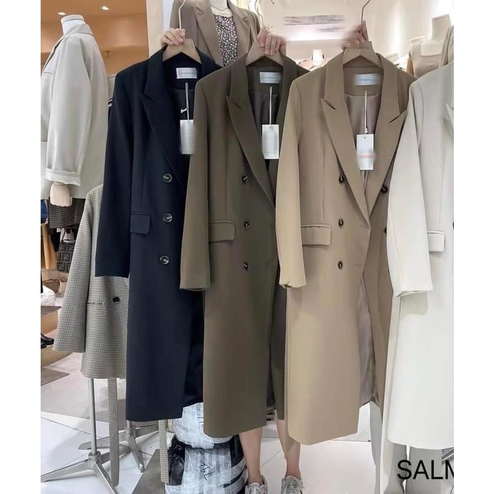 BLAZER DÁNG DÀI 6 CÚC, Mangto