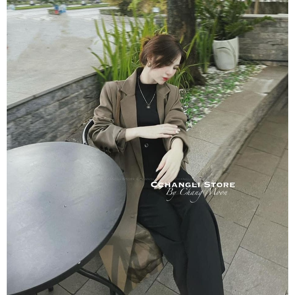 BLAZER DÁNG DÀI 6 CÚC, Mangto