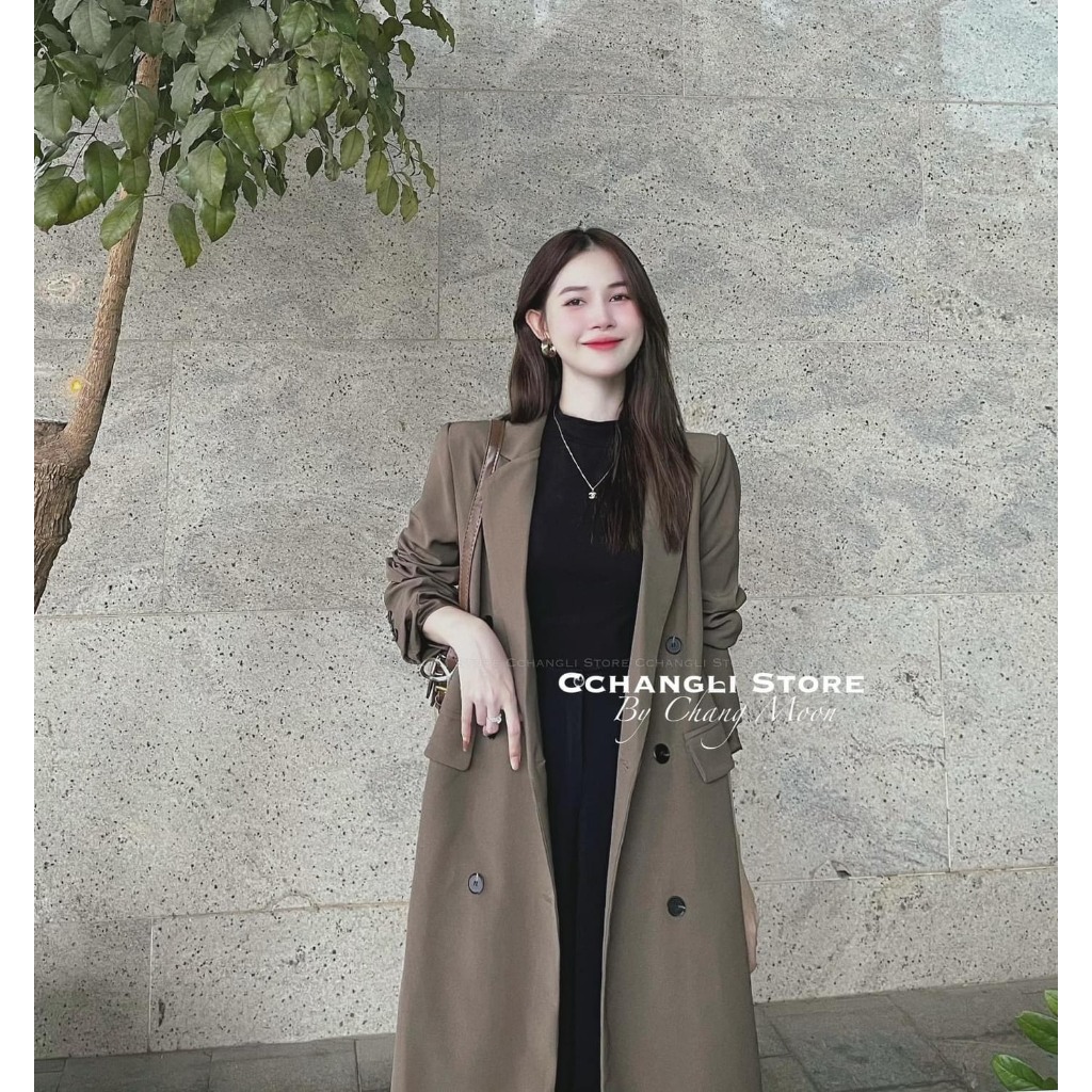 BLAZER DÁNG DÀI 6 CÚC, Mangto