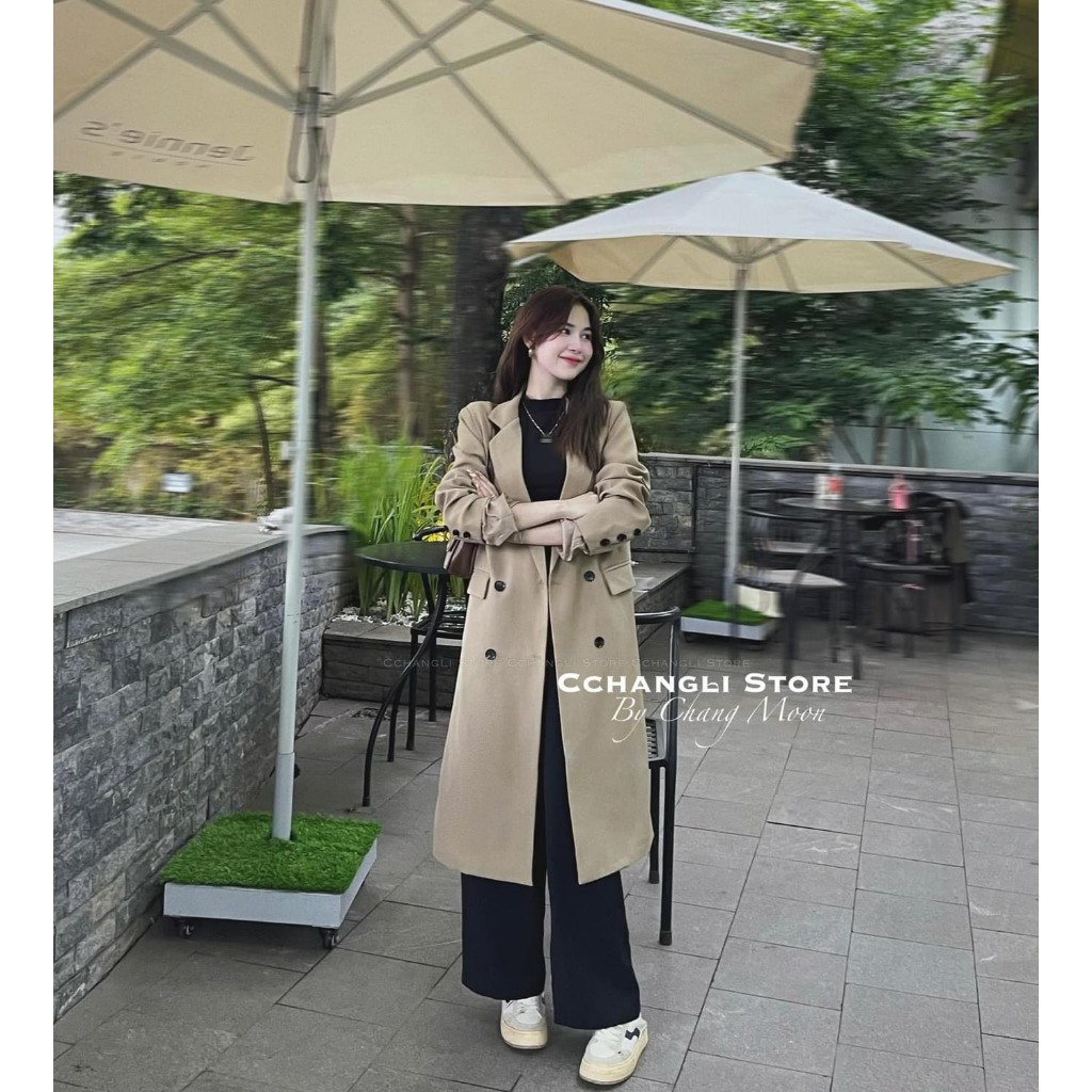 BLAZER DÁNG DÀI 6 CÚC, Mangto