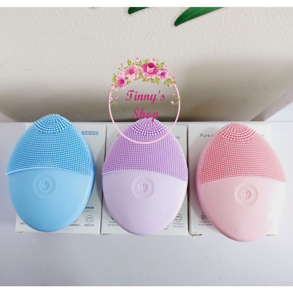 Máy Rửa Mặt Tẩy Tế Bào Chết, Giảm Mụn Đầu Đen Loreal Silicone Face Wash