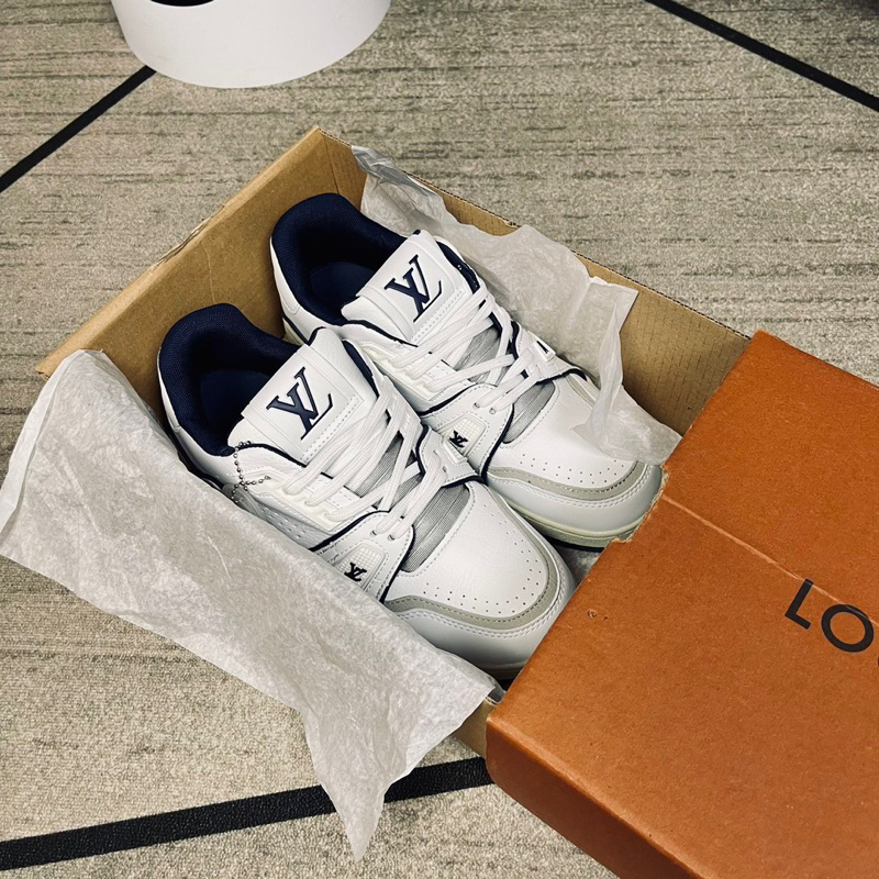 Giày L’V Tra’Ner #54 White NaVy Lai Au Sc