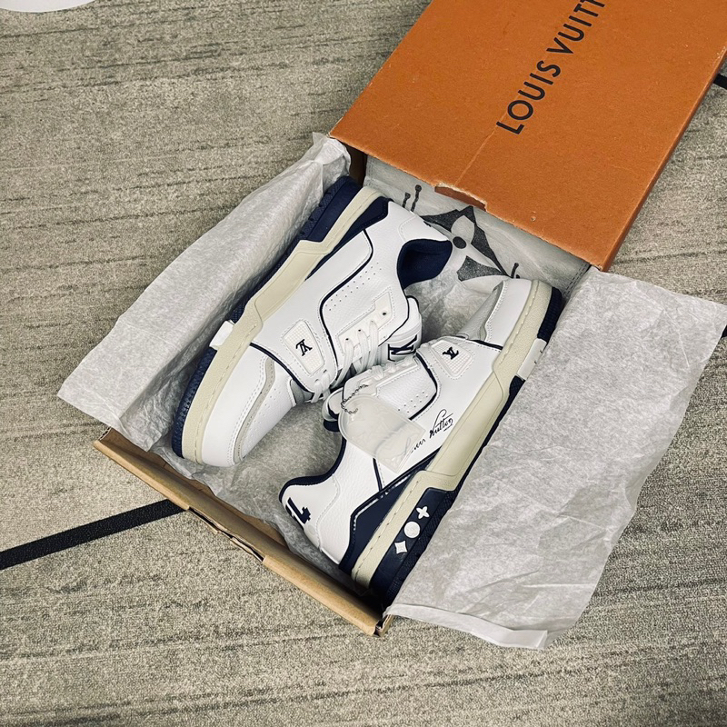 Giày L’V Tra’Ner #54 White NaVy Lai Au Sc