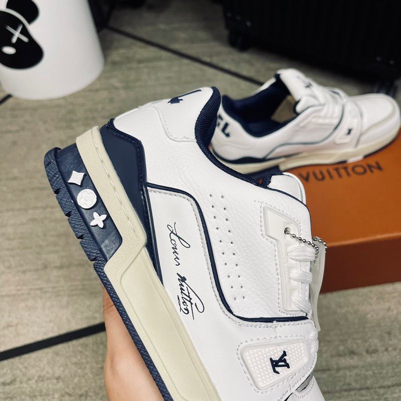 Giày L’V Tra’Ner #54 White NaVy Lai Au Sc