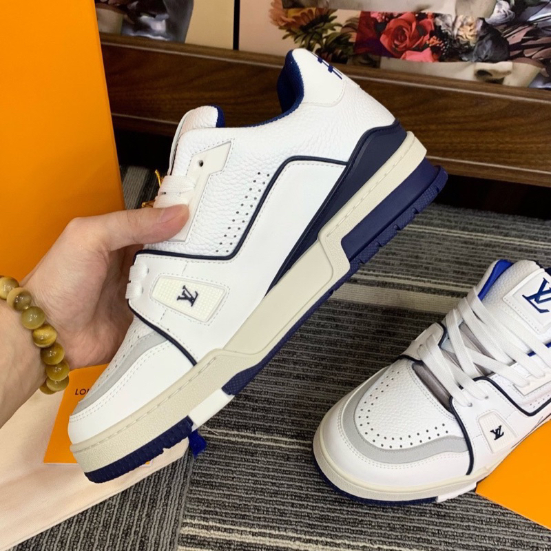 Giày L’V Tra’Ner #54 White NaVy Lai Au Sc