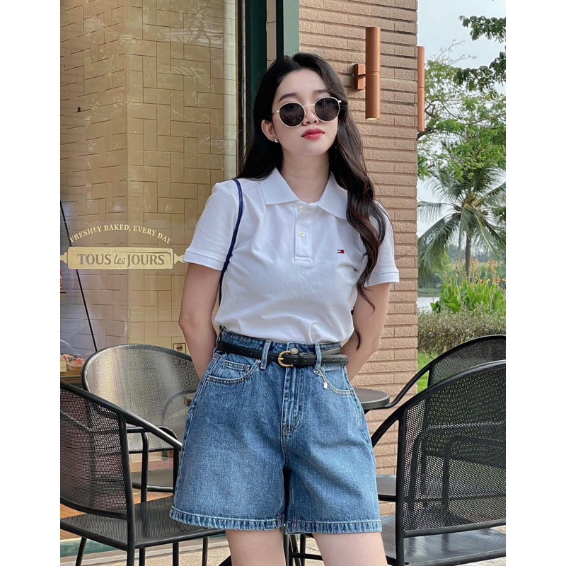 Áo polo cổ bẻ thêu logo TM