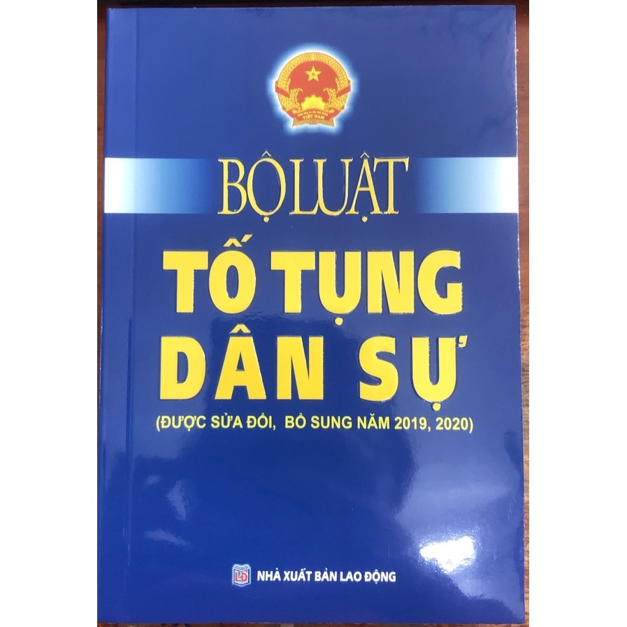 Sách - Bộ Luật Tố Tụng Dân Sự Sửa đổi, bổ sung năm 2019, 2020, 2022 NXB Lao Động