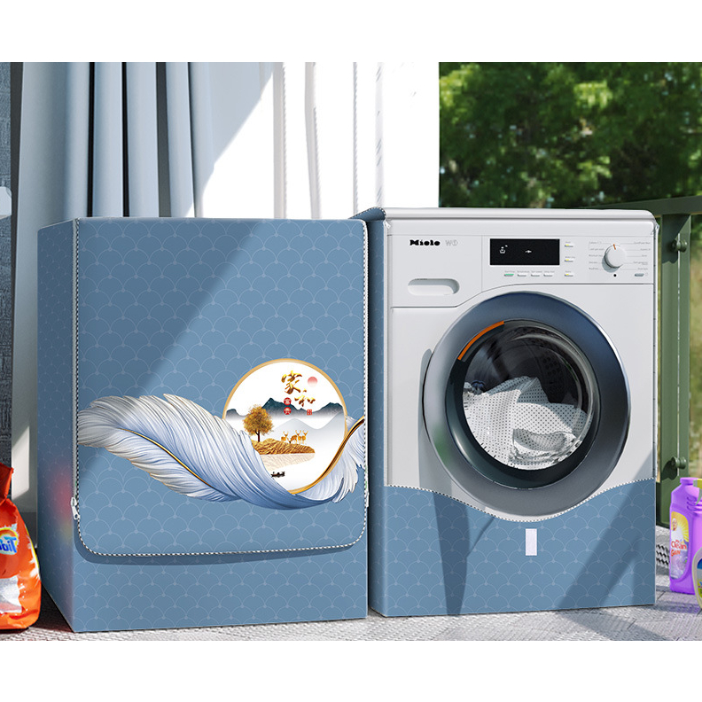 Bọc trùm máy giặt cửa ngang chống nước che mát máy ngăn bụi bẩn