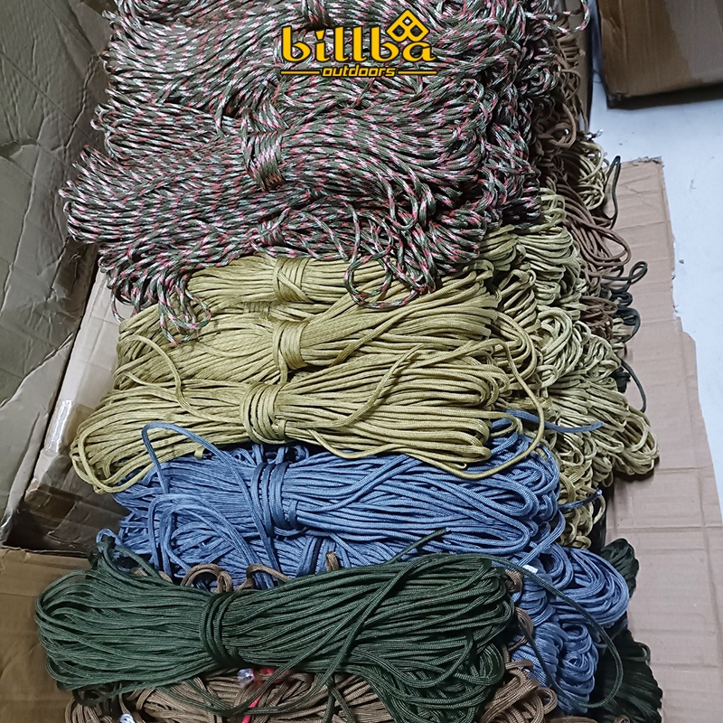 Dây dù Paracord 7 lõi 30m dùng cho cắm trại - Dây dù sinh tồn đa năng 4mm BB1252   - Billba Outdoors
