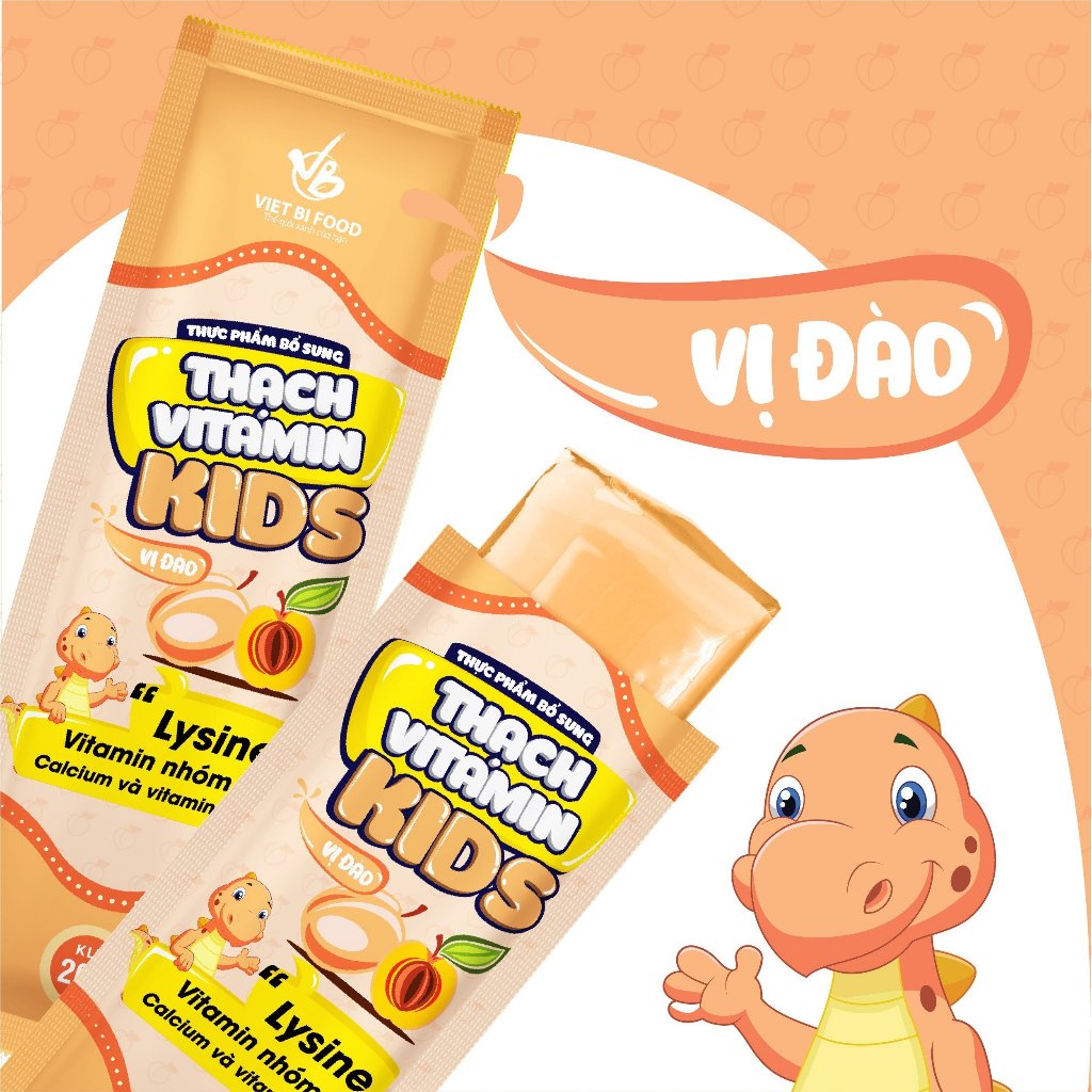 Thạch trái cây Vitamin Kids giúp ăn ngon, tăng đề kháng