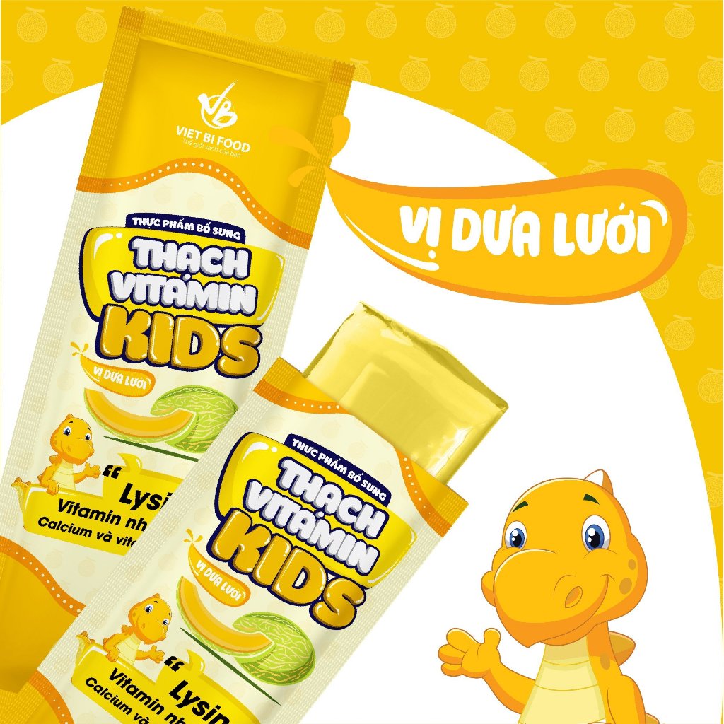Thạch trái cây Vitamin Kids giúp ăn ngon, tăng đề kháng