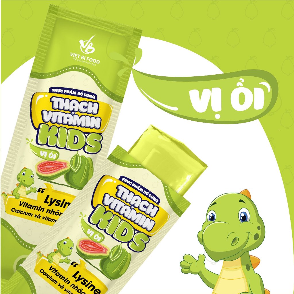 Thạch trái cây Vitamin Kids giúp ăn ngon, tăng đề kháng