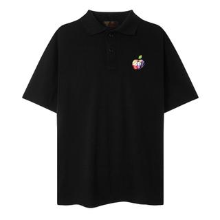 Áo Polo Nam NAP Brand Vải Cá Sấu Cotton In Hình Apple Phong Cách Trẻ Form Rộng Mã 37
