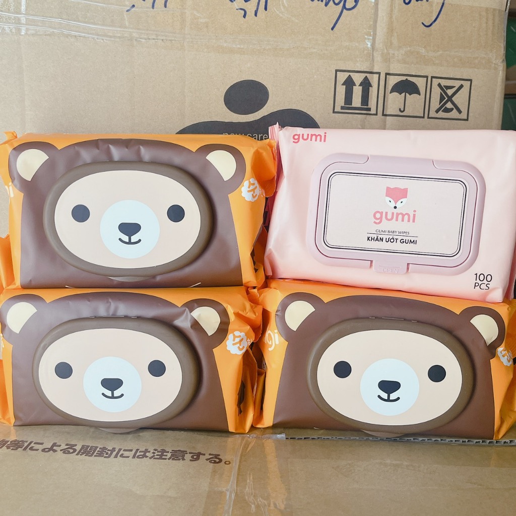 COMBO 3 GÓI TẶNG 1 GÓI KHĂN ƯỚT AGI 100 TỜ KHÔNG MÙI