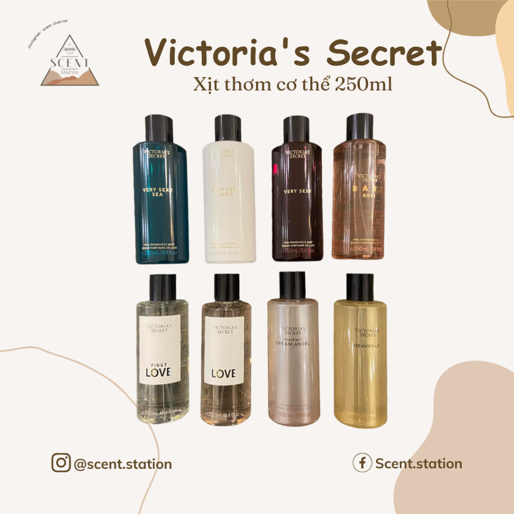 Xịt thơm cơ thể Fragrance mist Victoria’s Secret 250ml ~Scent Station~