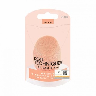 Mút rửa mặt và tẩy tế bào chết real techniques miracle cleansing sponge