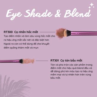 Set 2 Cọ Mắt RT REAL TECHNIQUES Eye Shade & Blend Ombrage