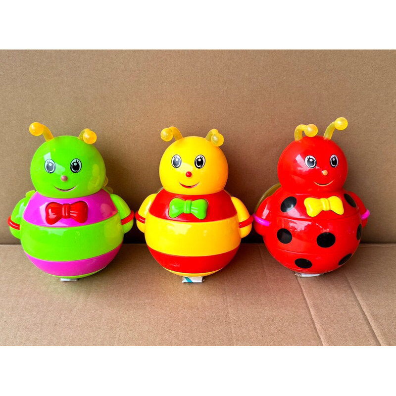 Đồ chơi con lật đật hình chú ong dễ thương kèm pin - có đèn và nhạc dành cho bé. Hàng có sẵn