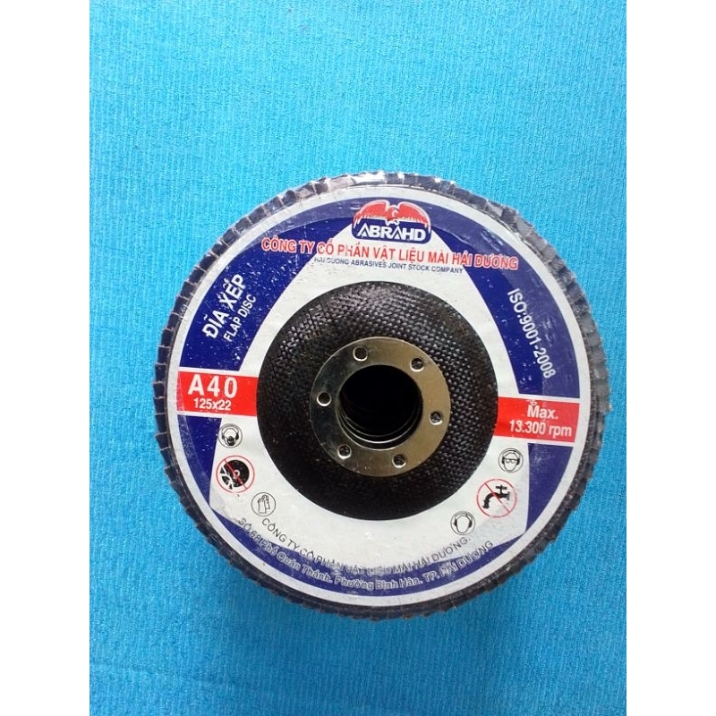 Nhám xếp Abrahd Hải Dương A40 125x22mm
