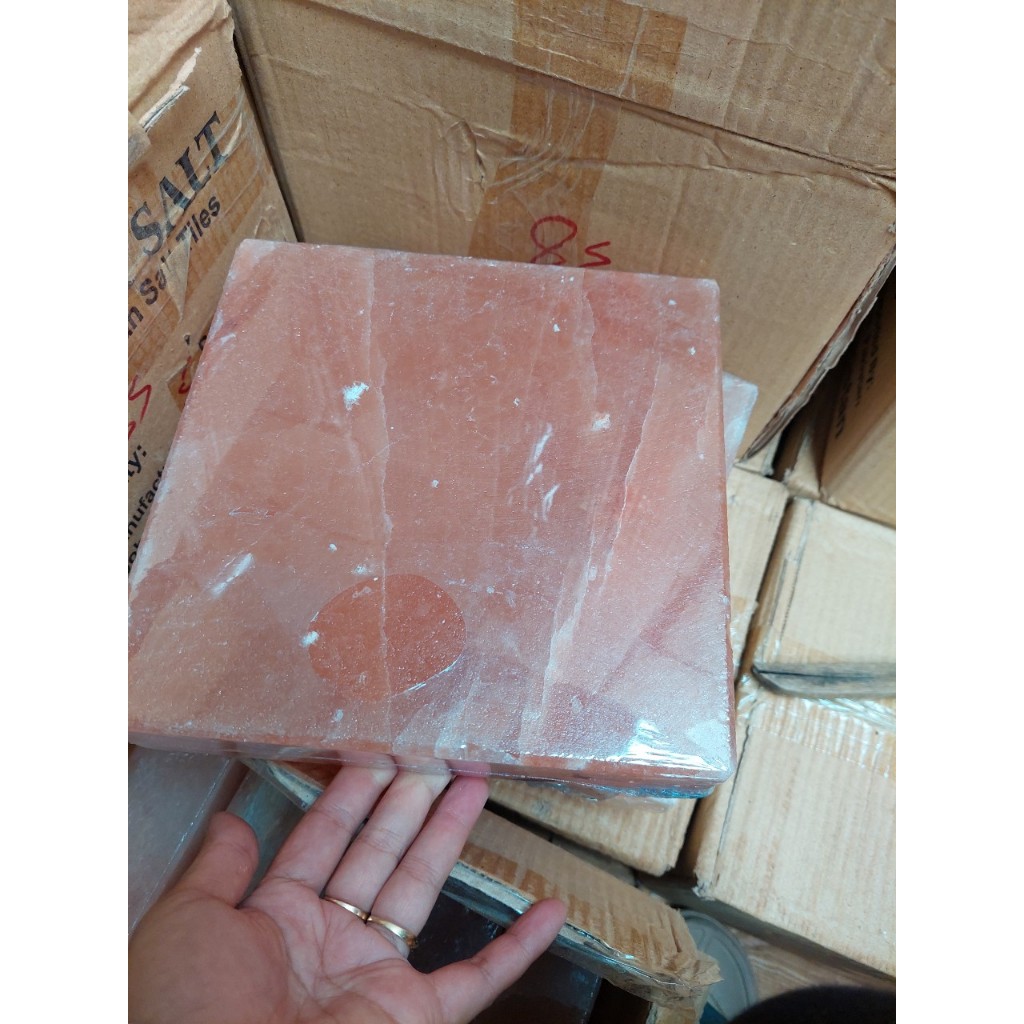 5kg đá muối himalaya, loại đá viên bị nứt hoặc bể cạnh,  phù hợp về ngâm chân tay hoặc chườm nóng, hoặc tự chế tác đèn t