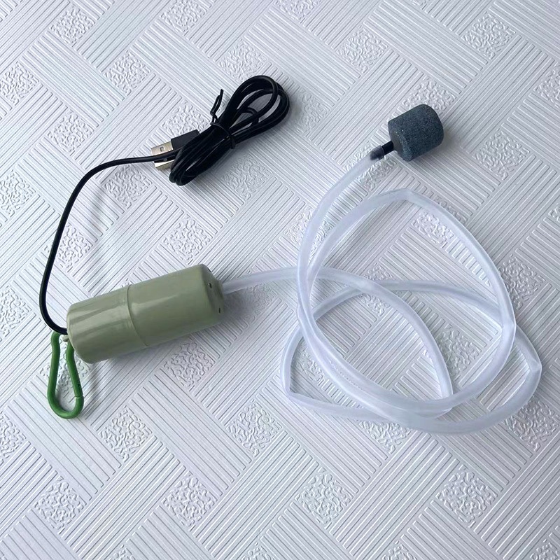 Rẻ🎉Máy sủi oxy mini kết nối USB, sục khí oxi cho bể cá cảnh siêu nhẹ và yên tĩnh, máy bơm khí oxy