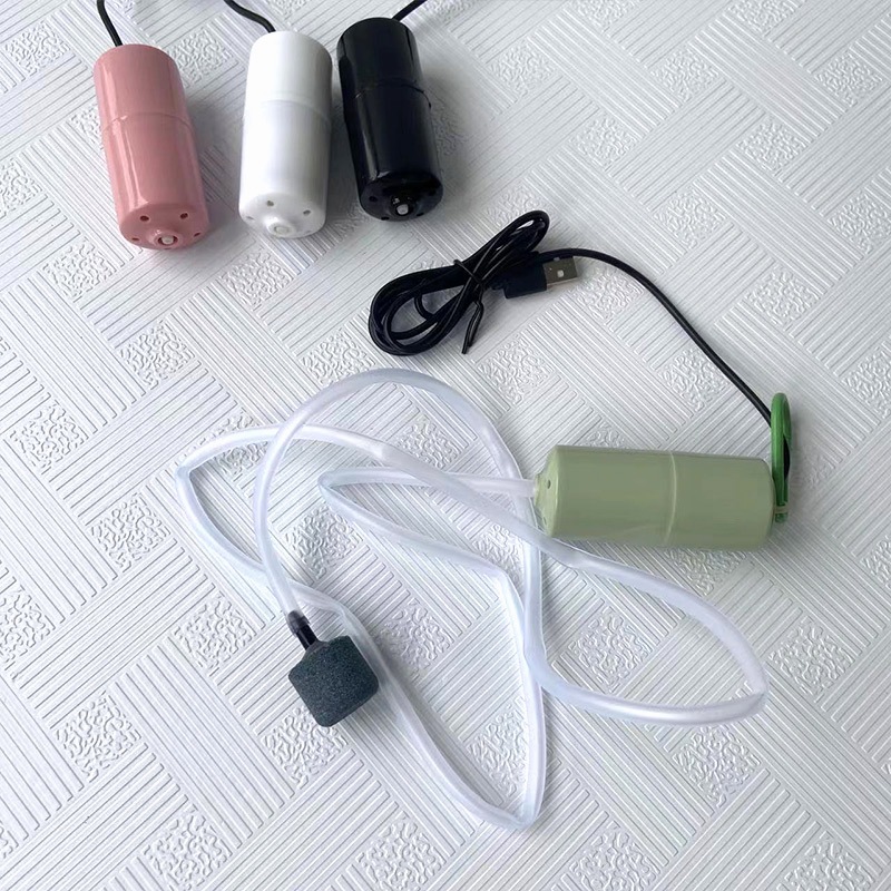 Rẻ🎉Máy sủi oxy mini kết nối USB, sục khí oxi cho bể cá cảnh siêu nhẹ và yên tĩnh, máy bơm khí oxy