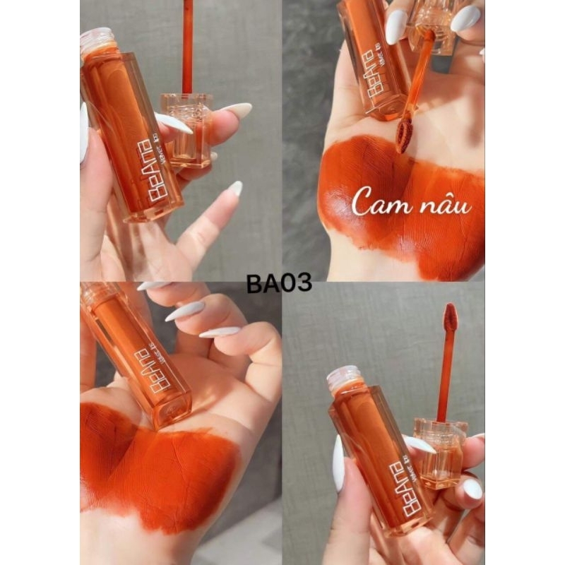 Son cam đất, son màu cam đất, son lì cam đất, son kem lì lâu trôi chính hãng, chất son mềm mướt, lên chuẩn màu son