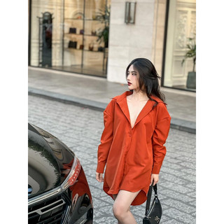 Áo Sơmi Oversize Hở Lưng