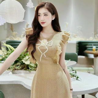 Đầm Thiết Kế MAY HT18 Chất Liệu Ren Sợi Sang Trọng - Đầm Dự Tiệc Sang Trọng Chuẩn MAY