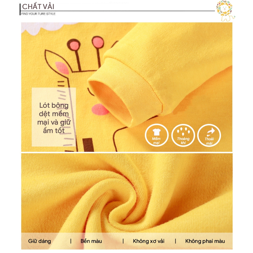 Bộ thu đông cho bé trai quần áo dài tay mùa đông cho bé mẫu mới size đại 2023