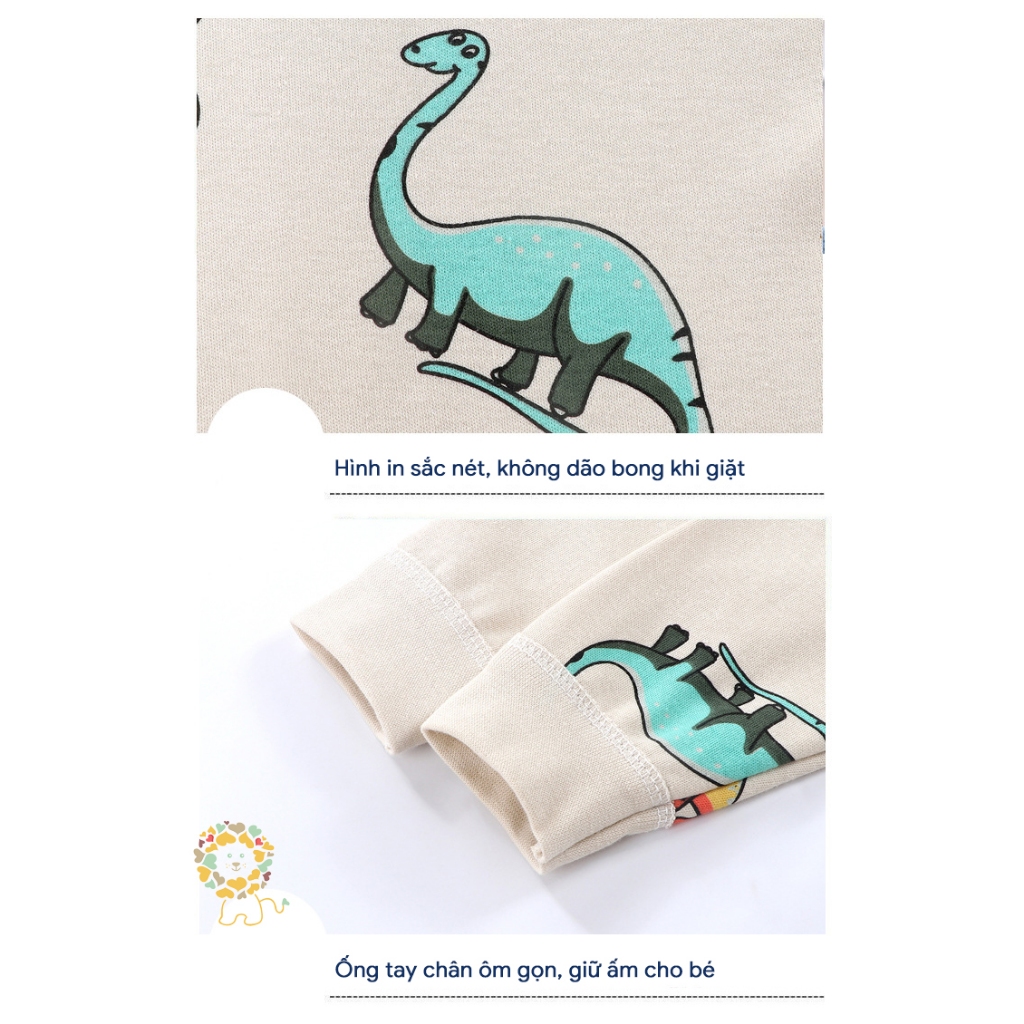 Bộ thu đông cho bé trai quần áo dài tay mùa đông cho bé mẫu mới size đại 2023