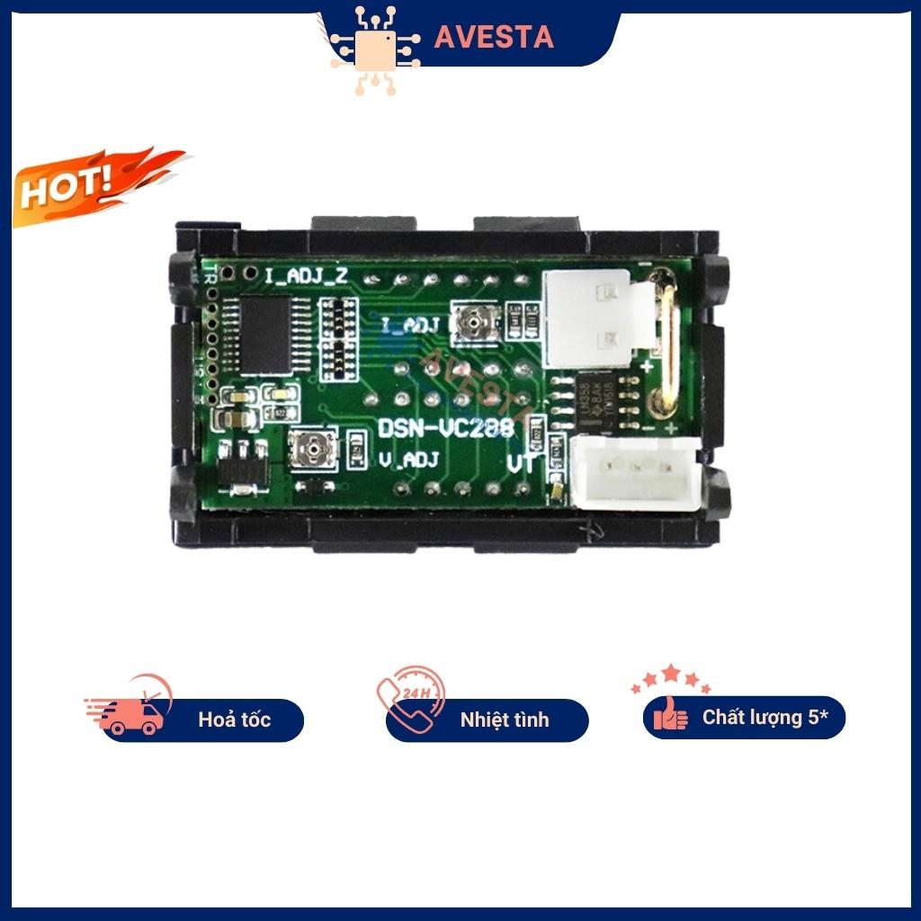 Vôn kế điện tử DC đo dòng và áp 10A 100V chính hãng Avesta