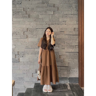 | Chang Tron | Đâm Baby Doll Linen Dài  Bigsize