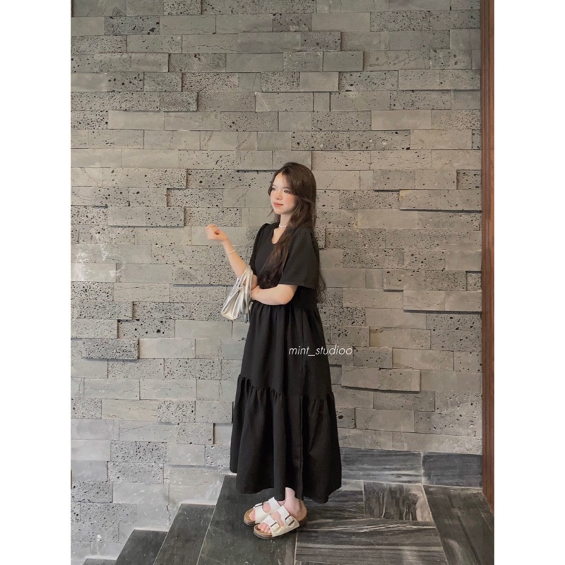 | Chang Tron | Đâm Baby Doll Linen Dài  Bigsize