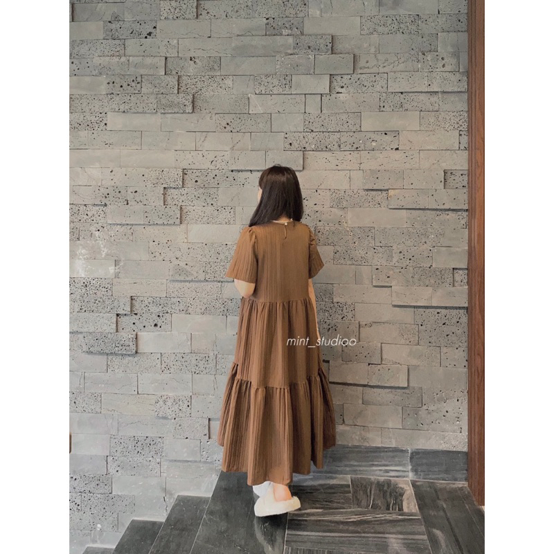 | Chang Tron | Đâm Baby Doll Linen Dài  Bigsize