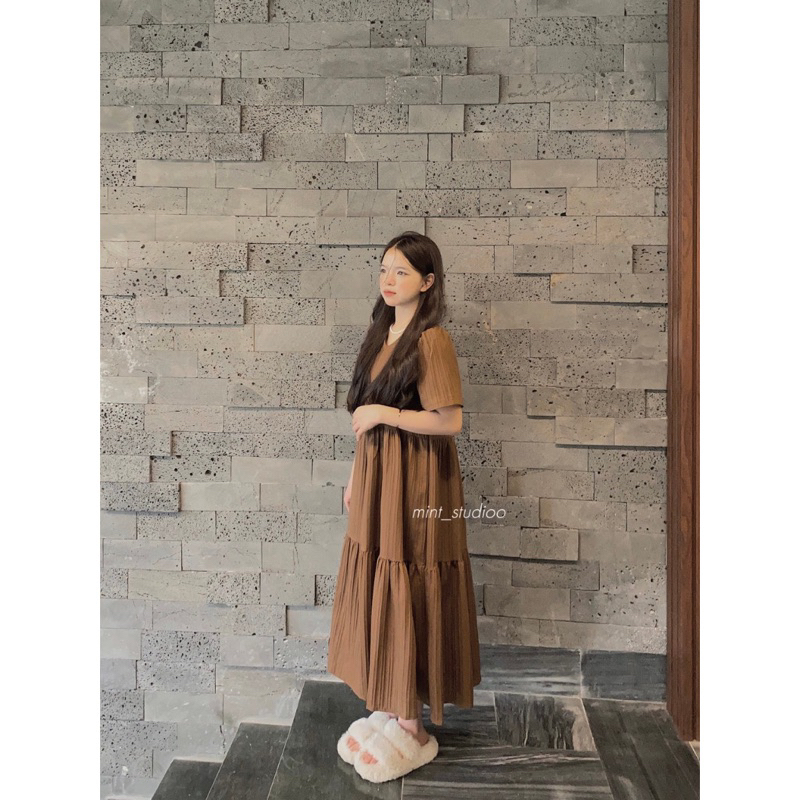 | Chang Tron | Đâm Baby Doll Linen Dài  Bigsize