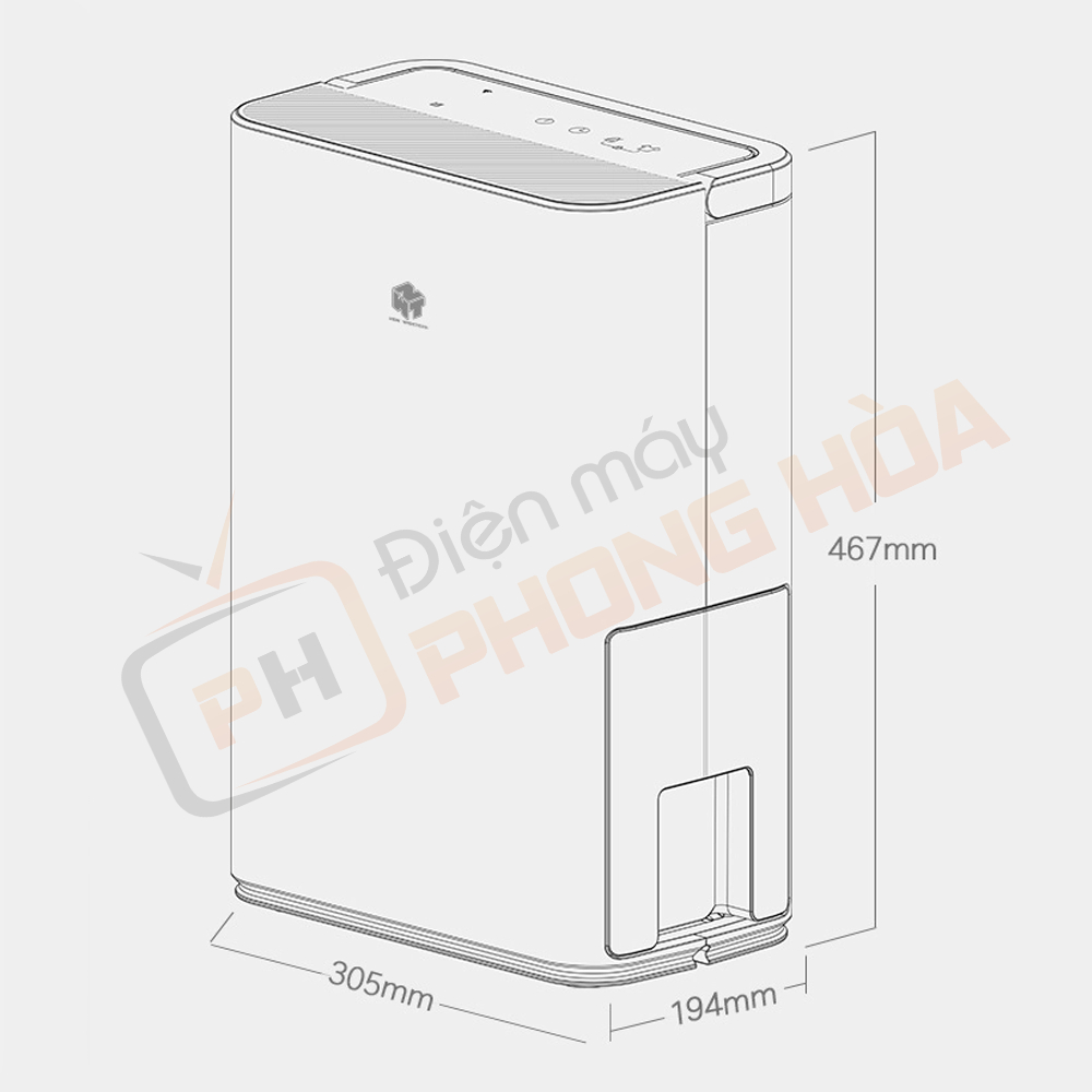 Máy hút ẩm Xiaomi Widetech 12L- BH 12 tháng